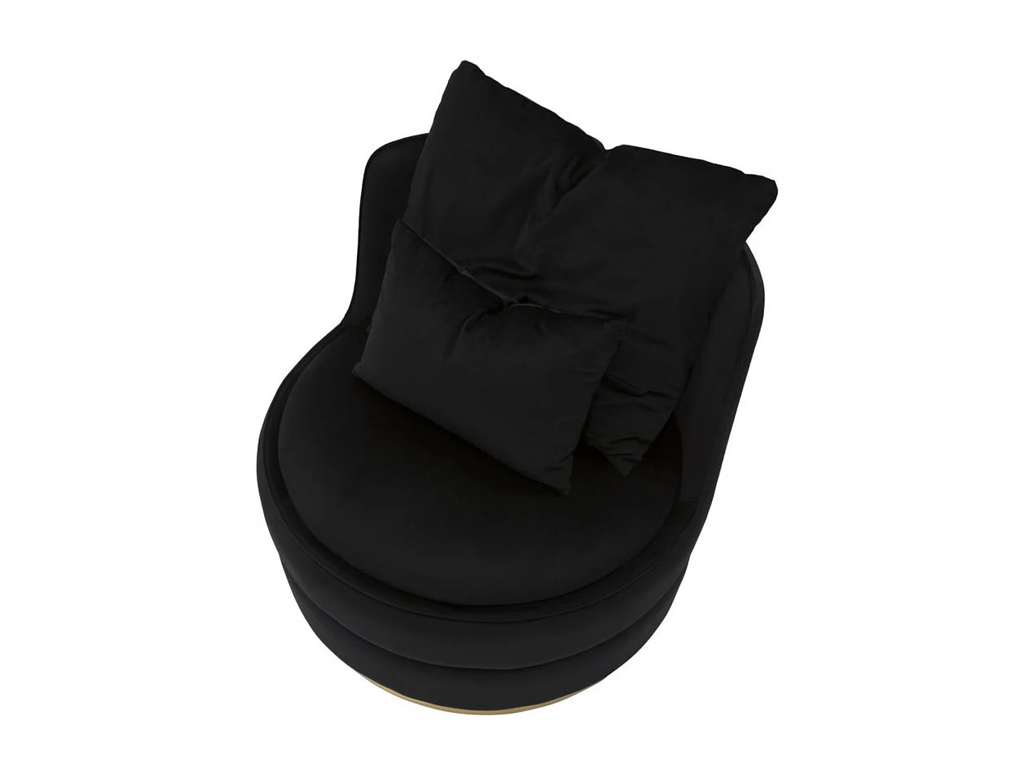 Fauteuil MF309, Noir, 84x84x72 cm, Epikasa