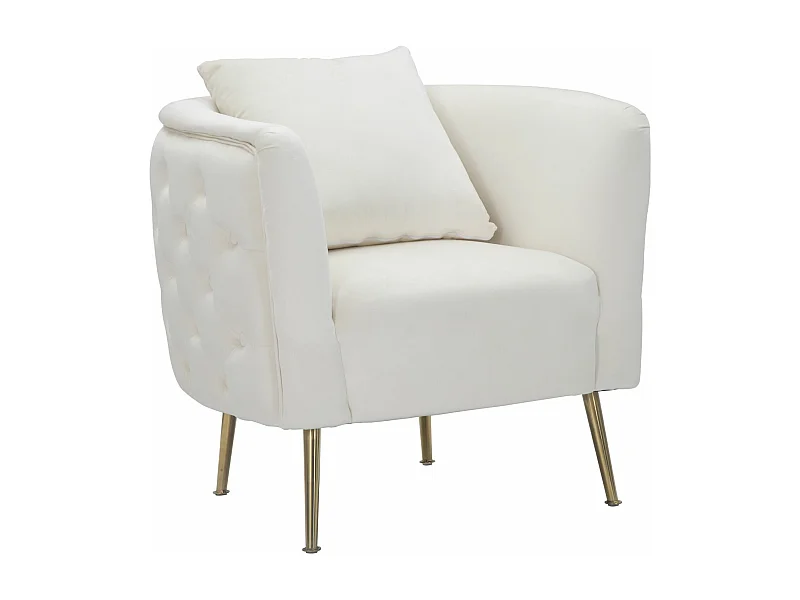 Poltrona MF306, Beige, 76x74x71 cm, Epikasa