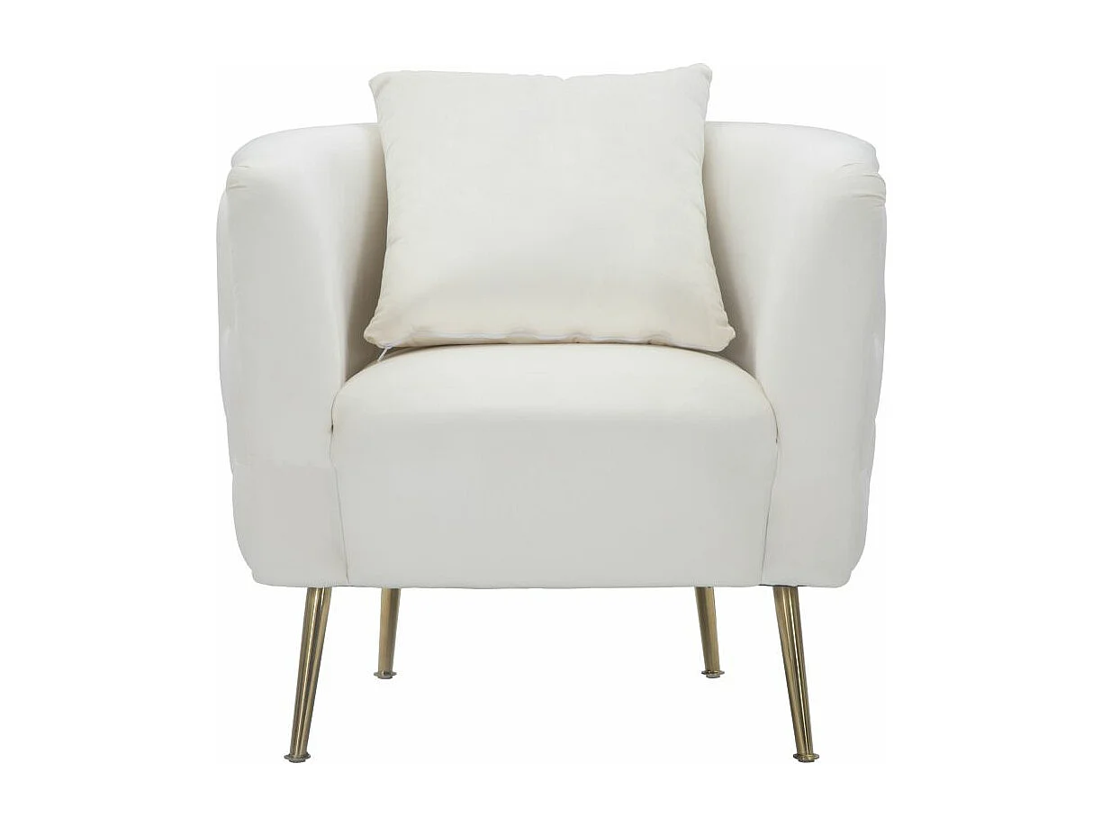 Fauteuil MF306, Beige, 76x74x71 cm, Epikasa