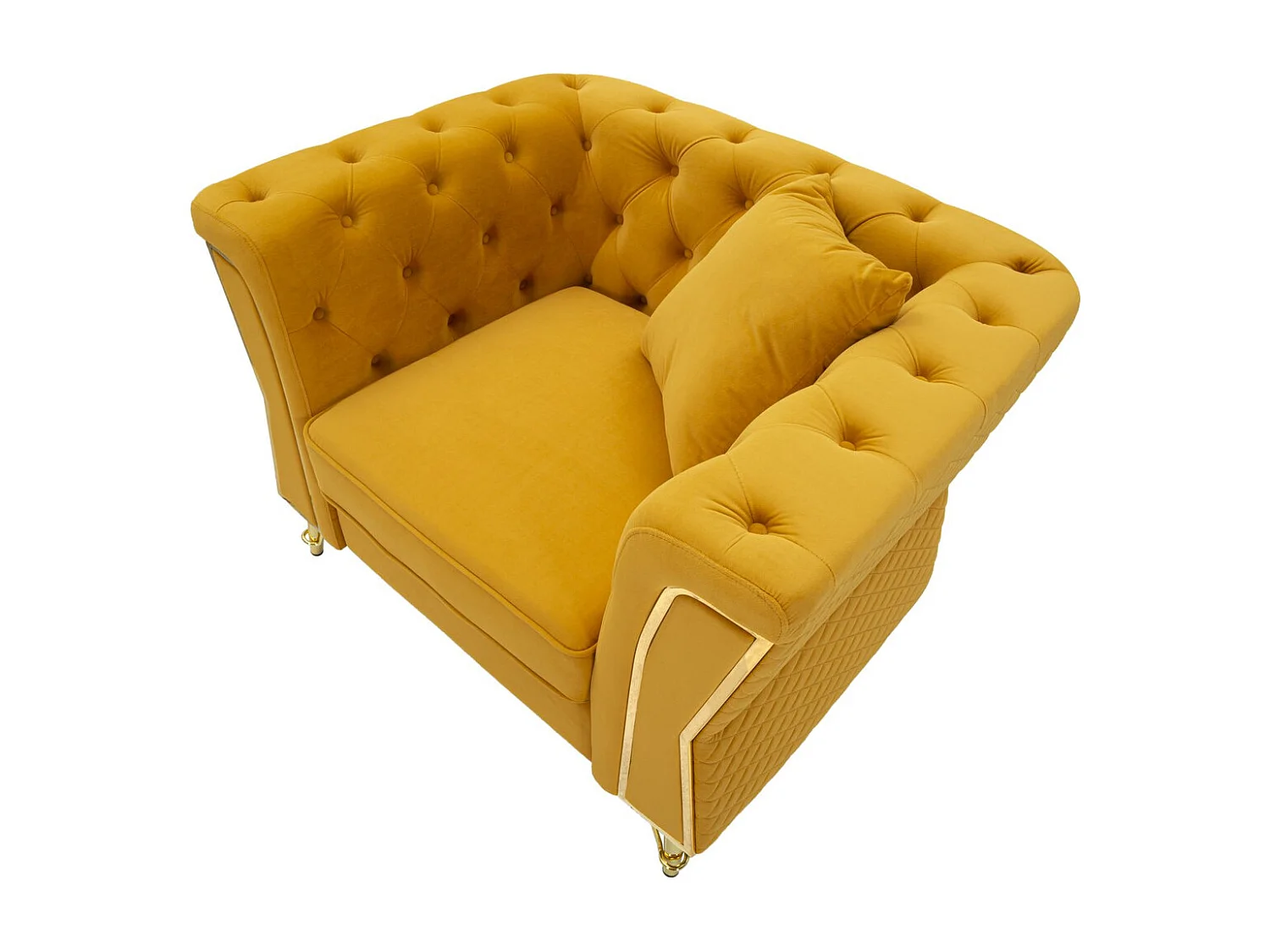 Fauteuil MF320, Geel, 104x83x76 cm, Epikasa