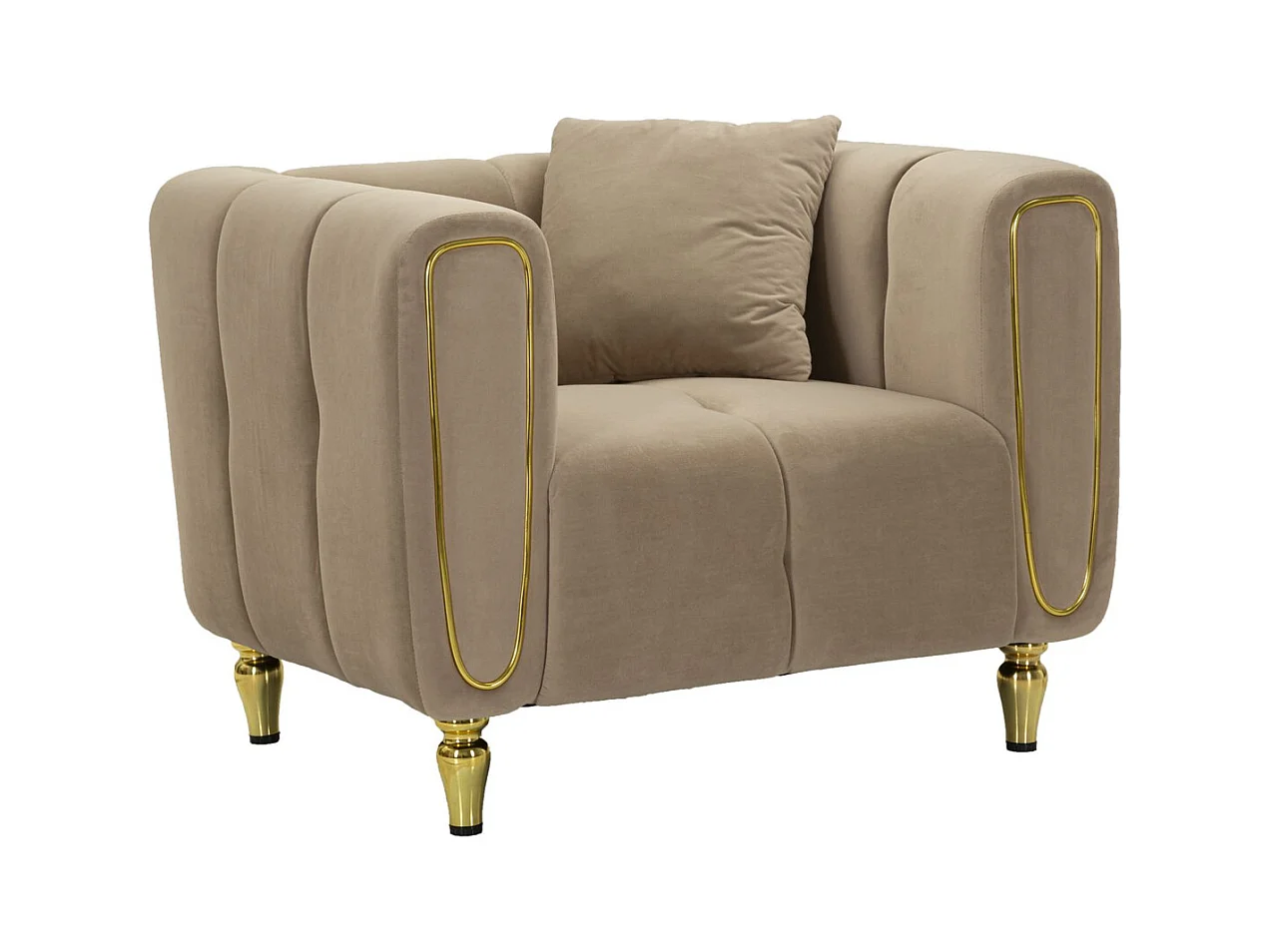 Fauteuil MF323, Marron, 81x97x71 cm, Epikasa