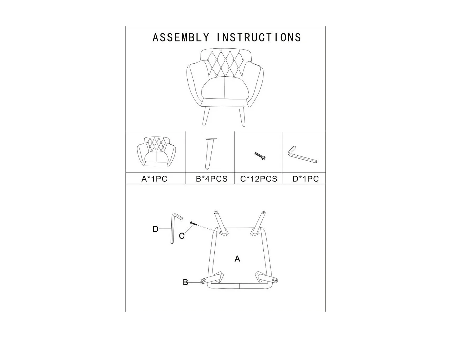 Cadeira de Braços Patchwork 1, Multicolorido, 71x63x78 cm, Epikasa