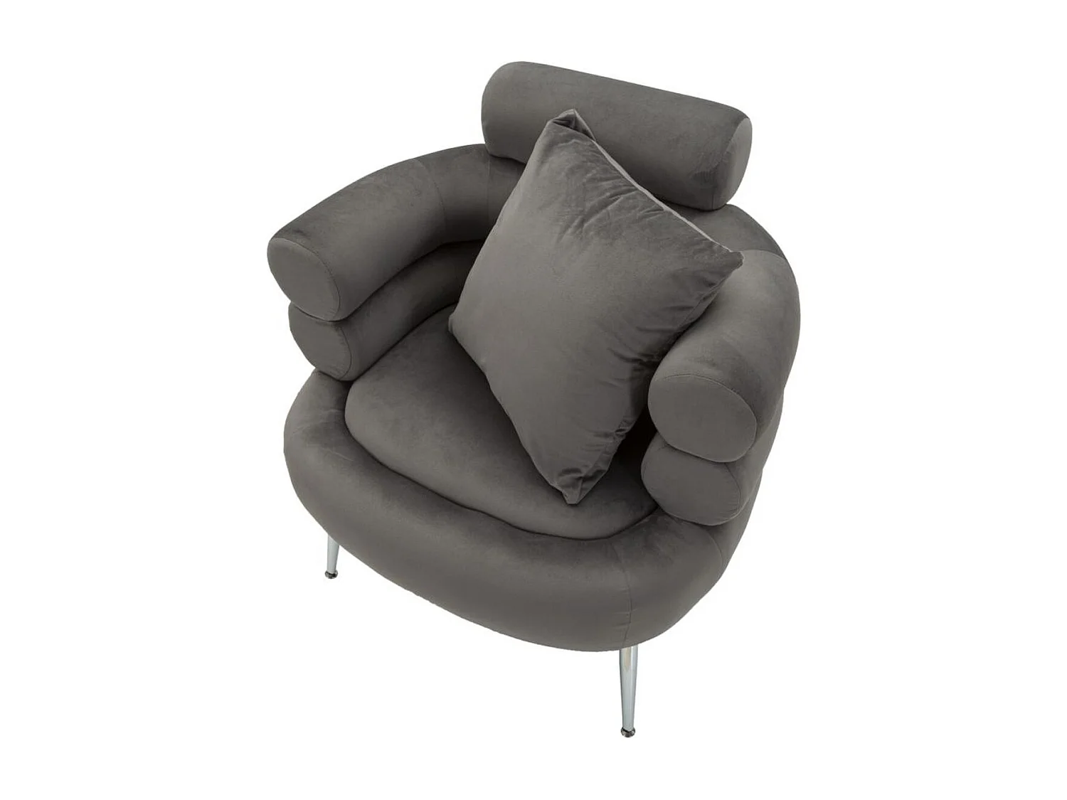 Fauteuil MF311, Gris, 78x68x85 cm, Epikasa