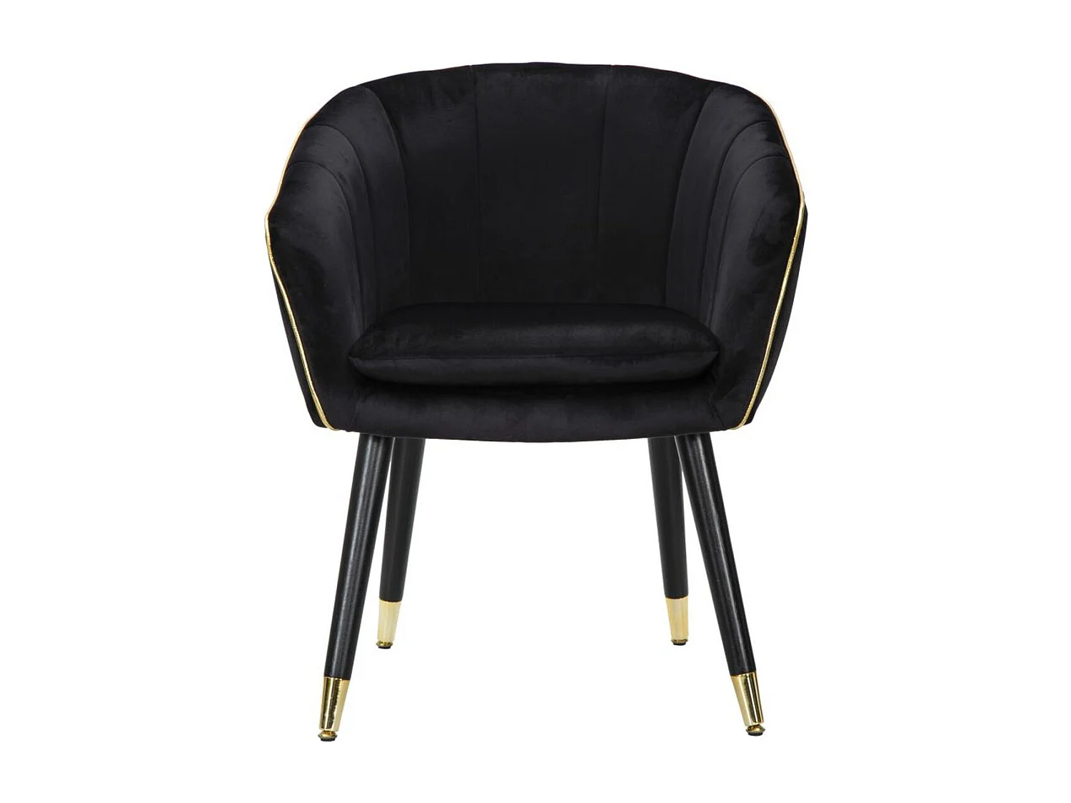 Fauteuil MF317, Noir, 62x58x78 cm, Seven Design