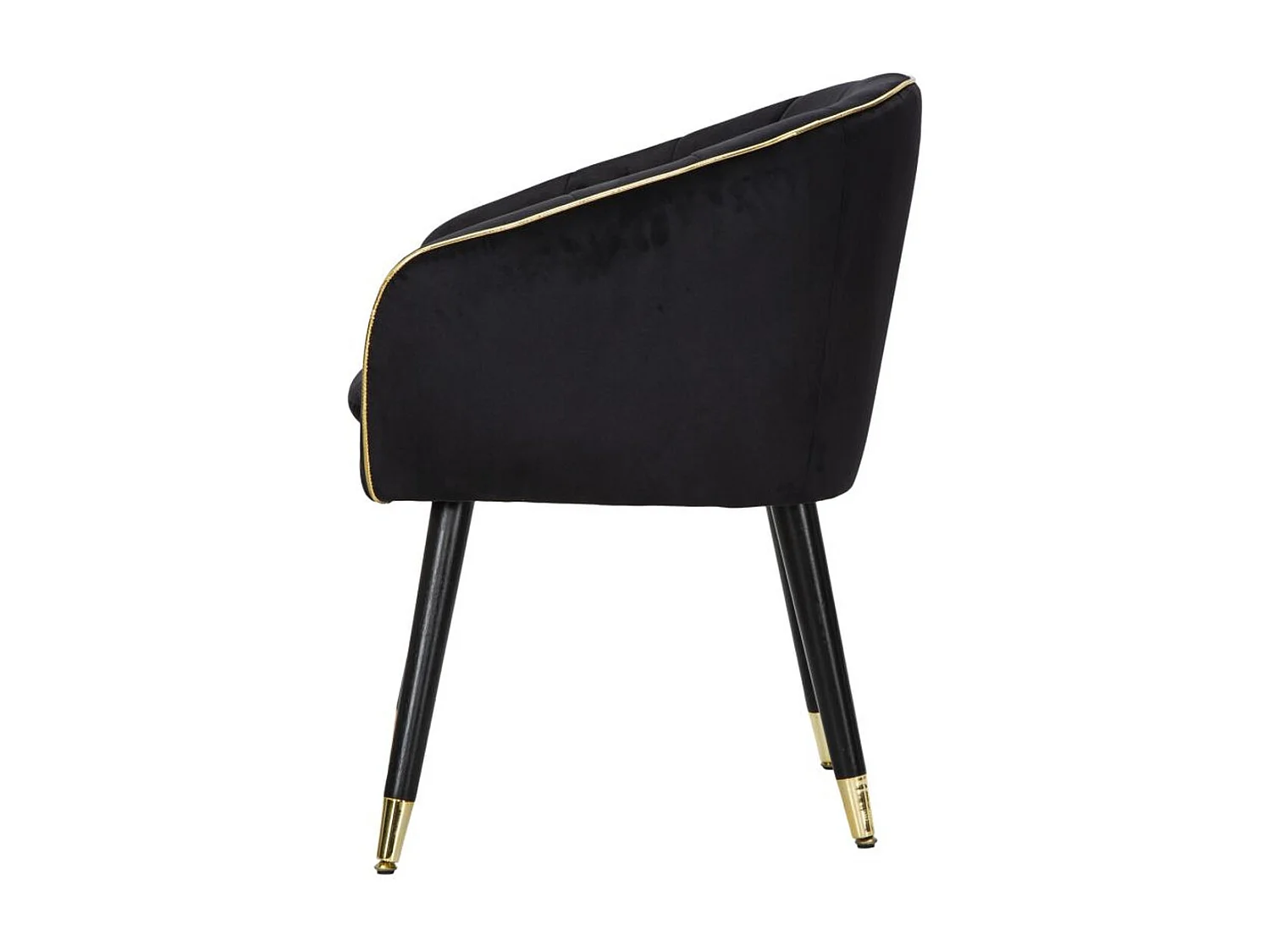 Fauteuil MF317, Noir, 62x58x78 cm, Seven Design