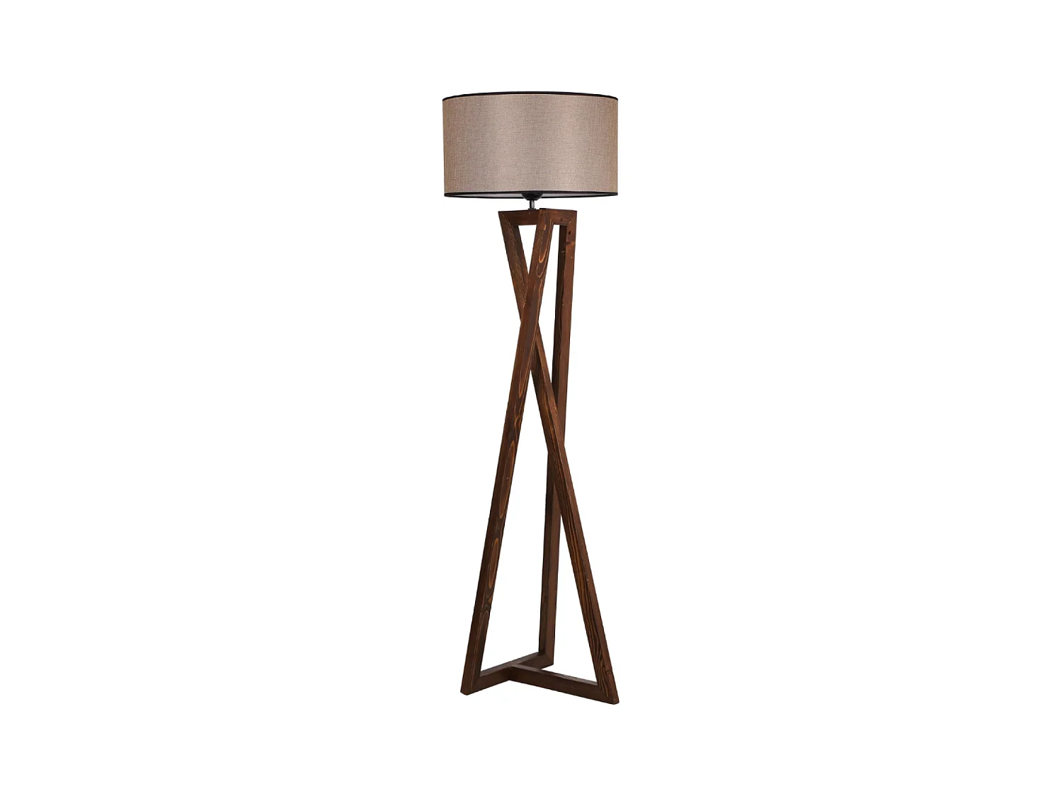 Design vloerlamp hout en stof CHLOE - Hedendaagse elegantie voor een warme verlichting