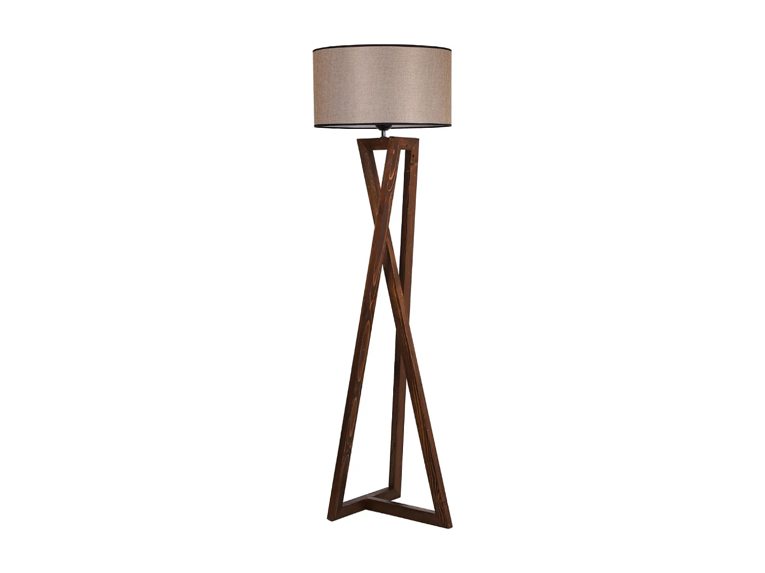 Lampadaire design bois et tissu CHLOE