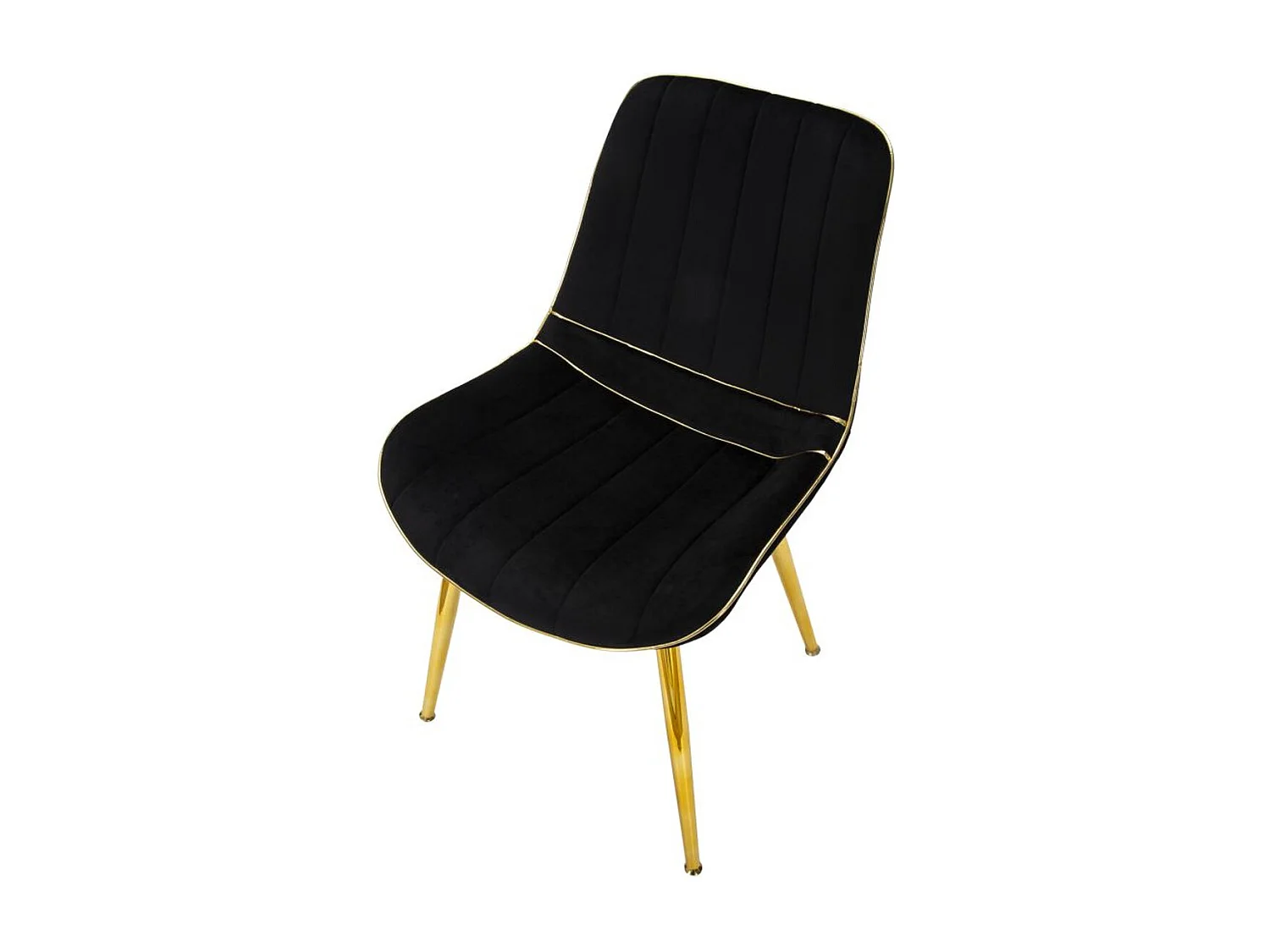 Lot de 2 Chaises MF381, Noir, 51x59x79 cm, Seven Design