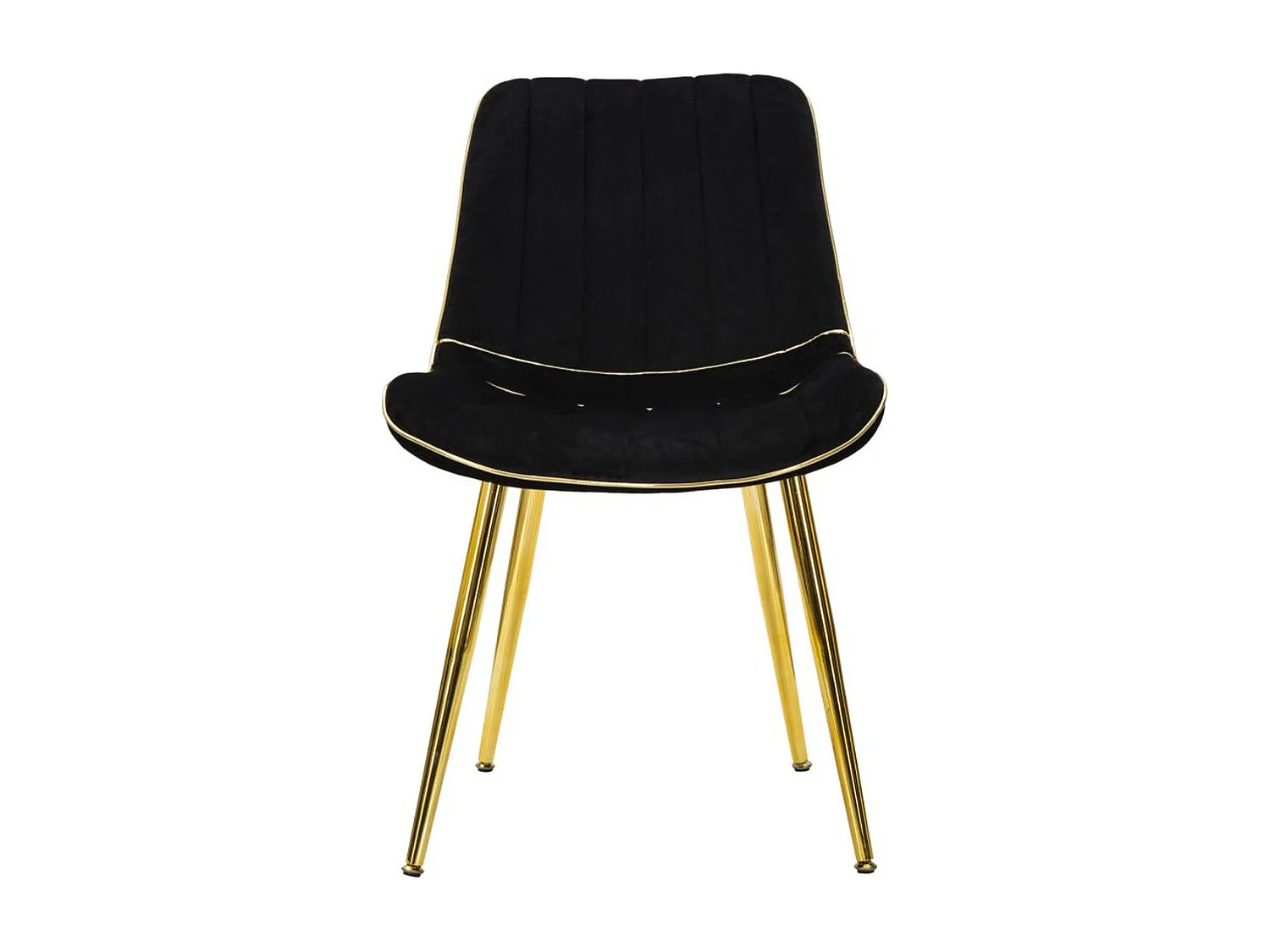 Lot de 2 Chaises MF381, Noir, 51x59x79 cm, Seven Design