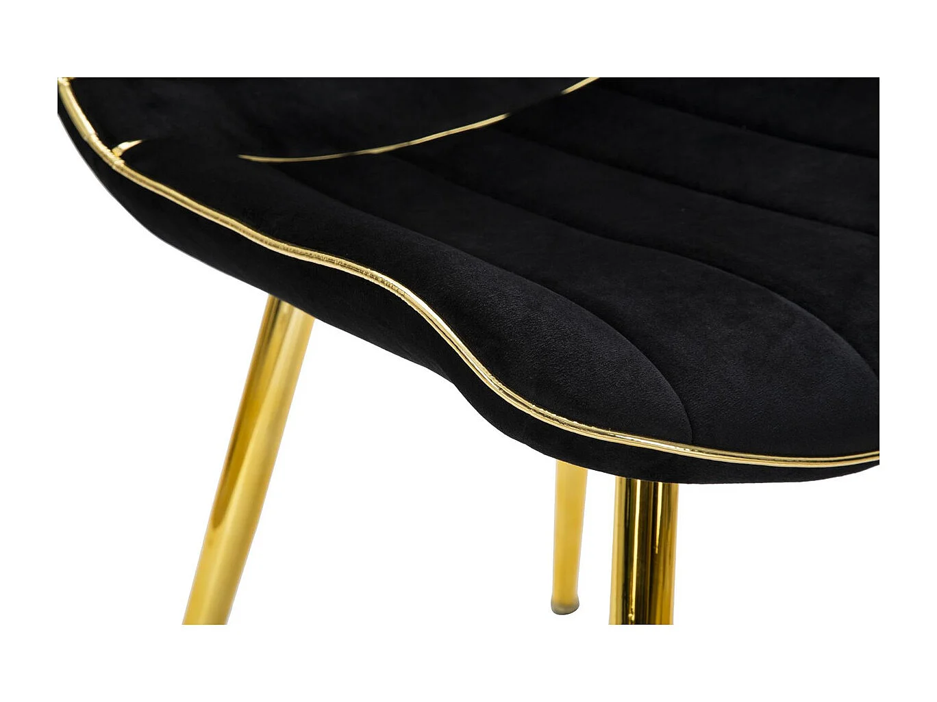 Lot de 2 Chaises MF381, Noir, 51x59x79 cm, Seven Design