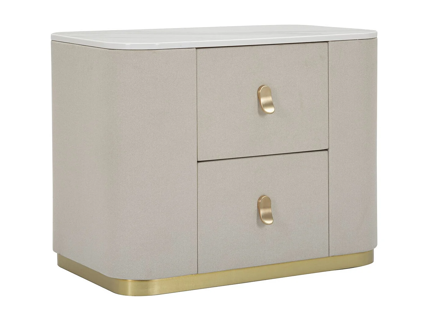 Table de Chevet MF9, Beige, 60x40x47 cm, Seven Design