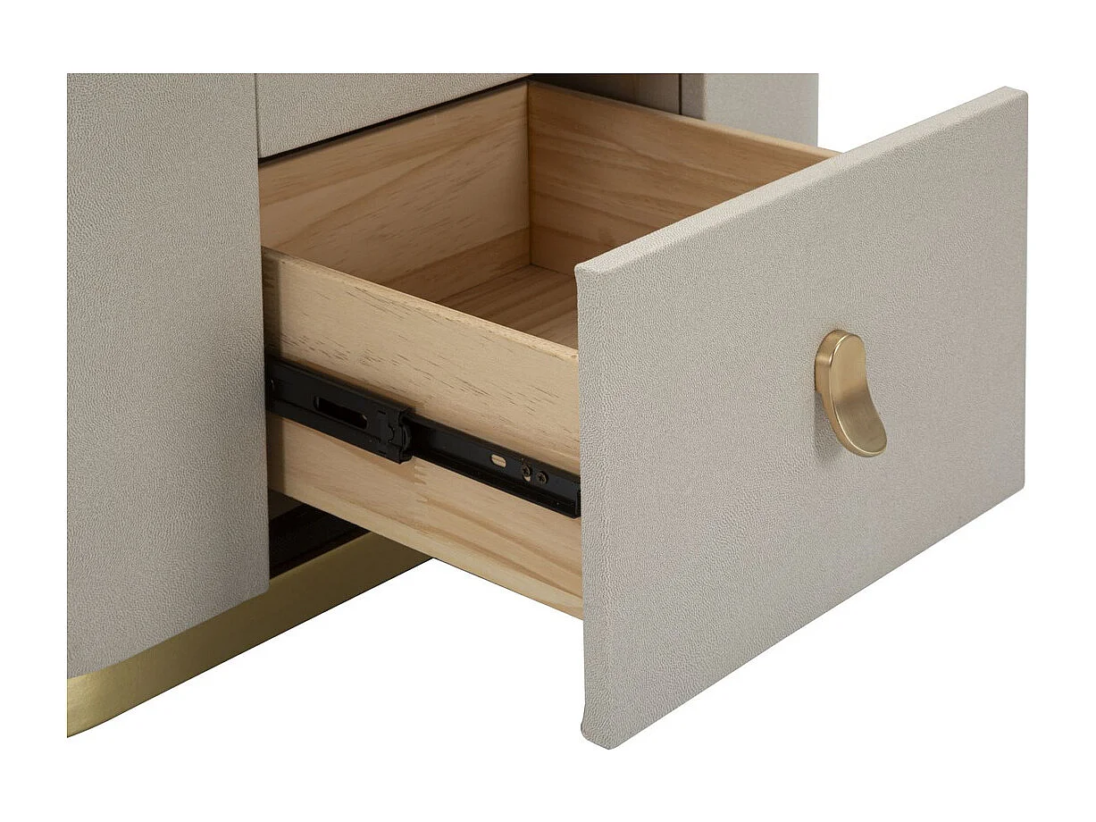 Stolik Nocny MF9, Beżowy, 60x40x47 cm, Seven Design