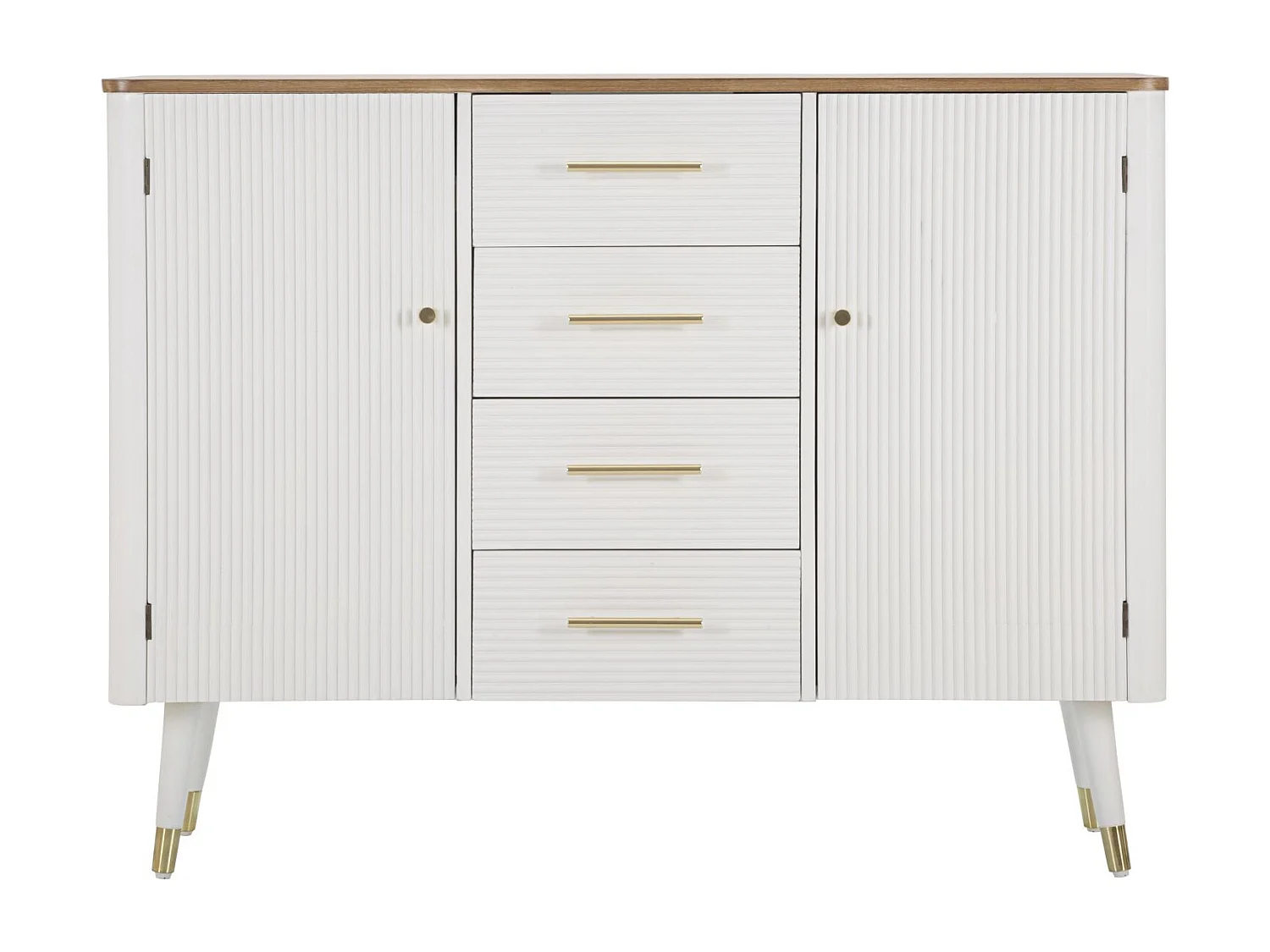 Credenza MF24, Bianco, 117x37x90 cm, Epikasa