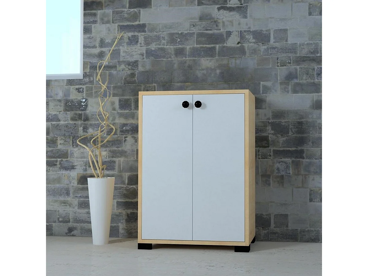 Aparador Leydi, Branco, 55x33x78 cm, Epikasa