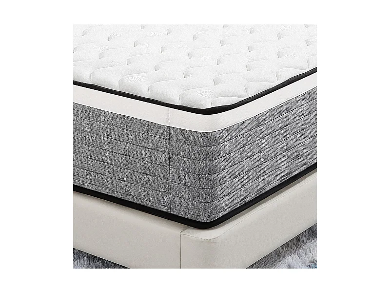 Matelas 140x200 cm INRE mousse à mémoire de forme, épaisseur 20 cm, confort ferme, confort optimal, 7 zones ergonomique