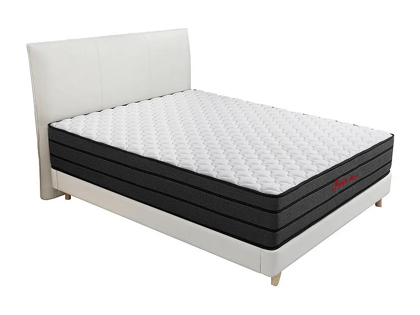 Matelas 140x200 cm INRE Très épais 25 cm Mousse mémoire de forme, Réversible Soutien Parfait, Hypoallergénique