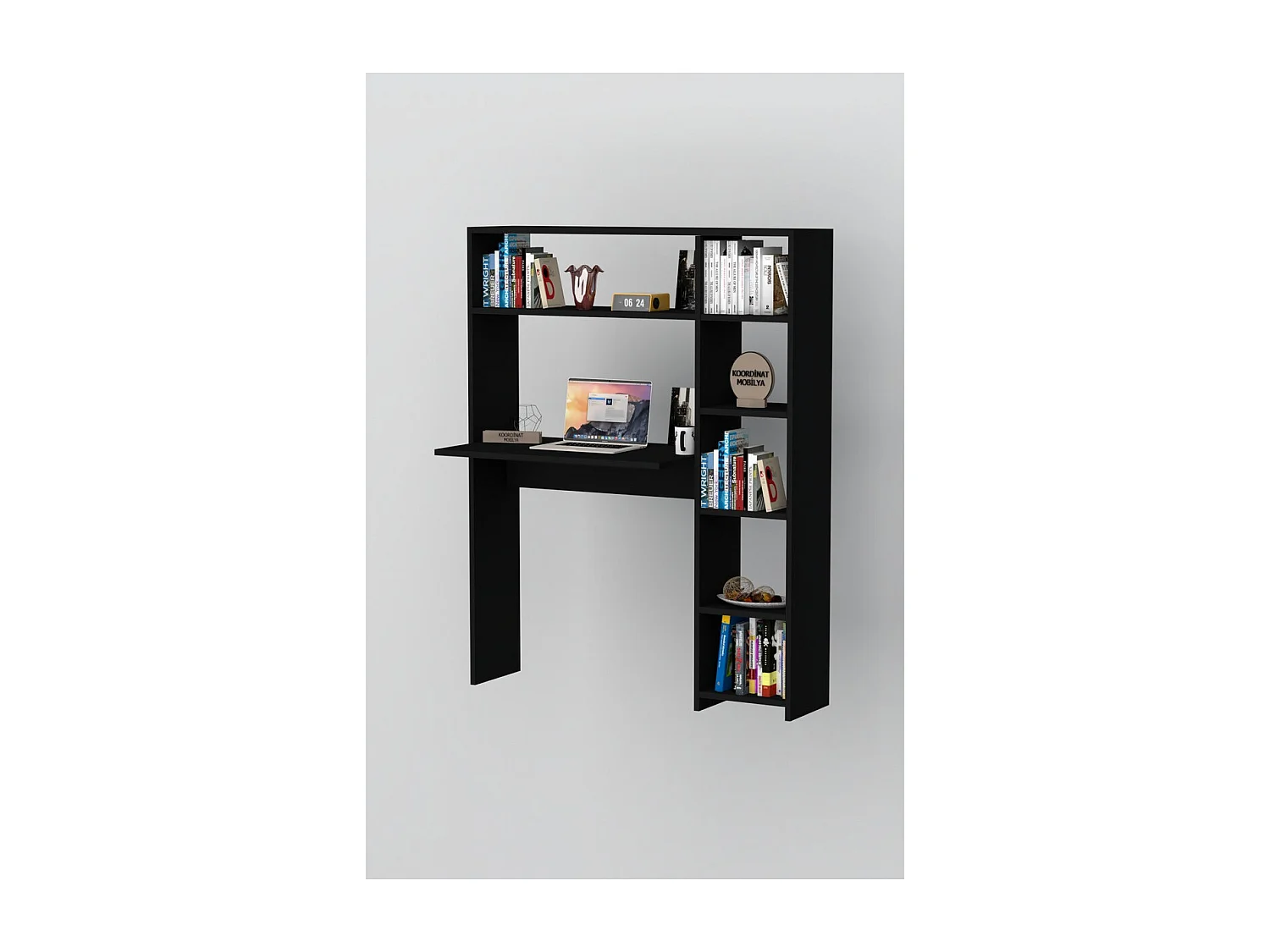 Biurko Reagan, Czarny, 40x114x140 cm, Epikasa