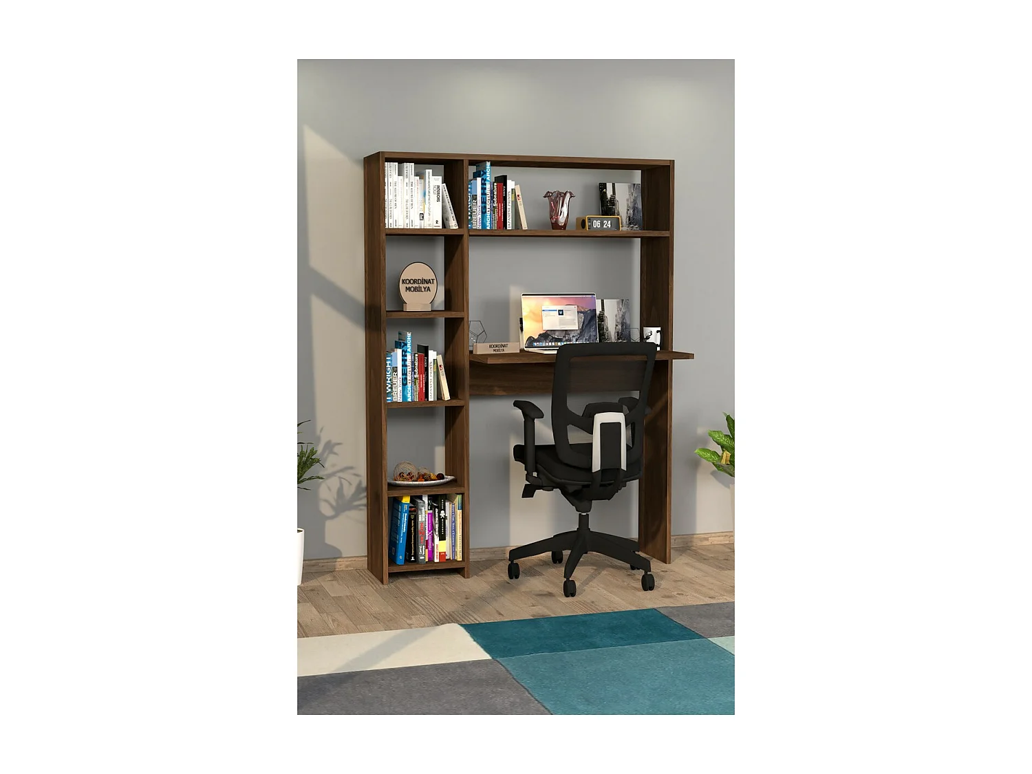 Bureau Aaliyah, Bruin, 40x114x140 cm, Epikasa