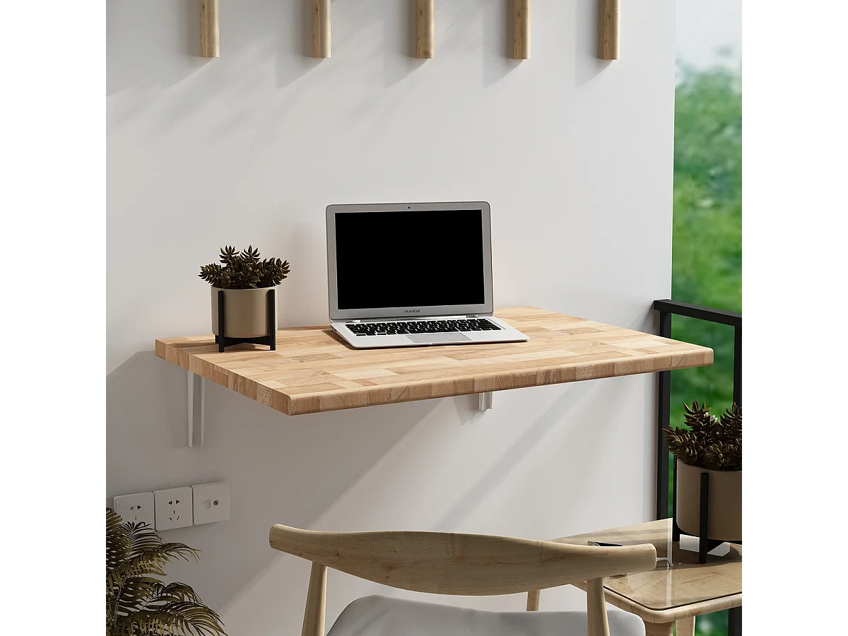 Bureau Moderne Datfi, Marron, 80x58x3 cm, Epikasa