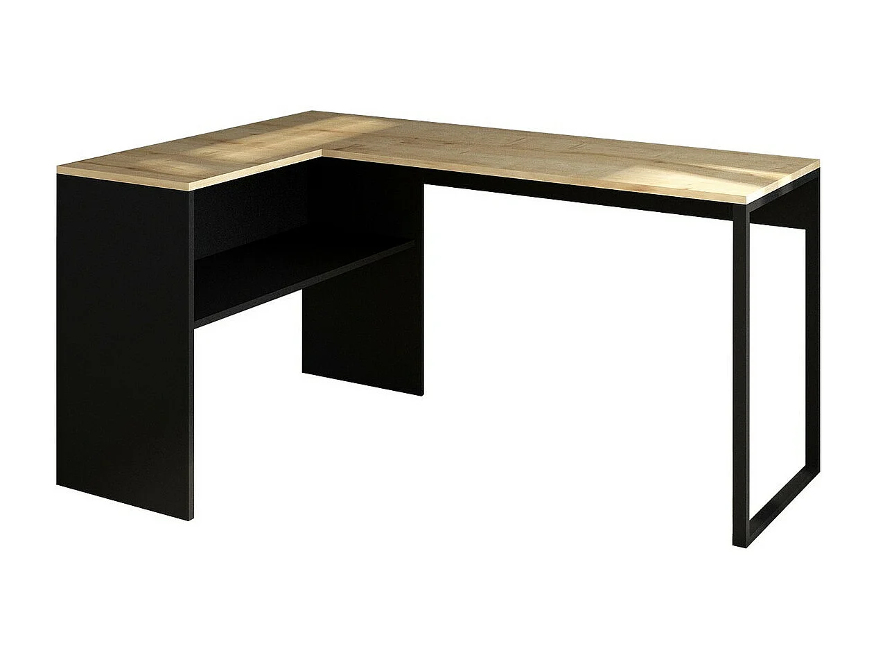 Bureau Moderne Kastilya, Noir, 150x100x74 cm, Epikasa
