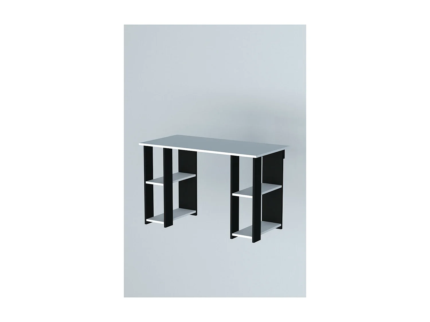 Bureau Moderne Madelyn, Noir, 50x120x75 cm, Epikasa