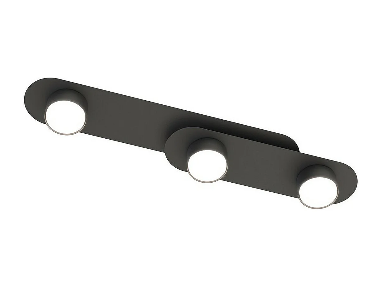 Candeeiro de Teto Stilo, Preto, 70x10x20 cm, Seven Design