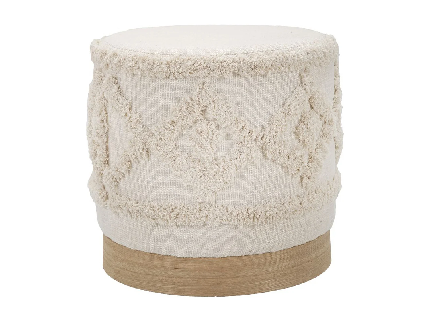 Pouf MF355, Marron, 40x40x40 cm, Seven Design