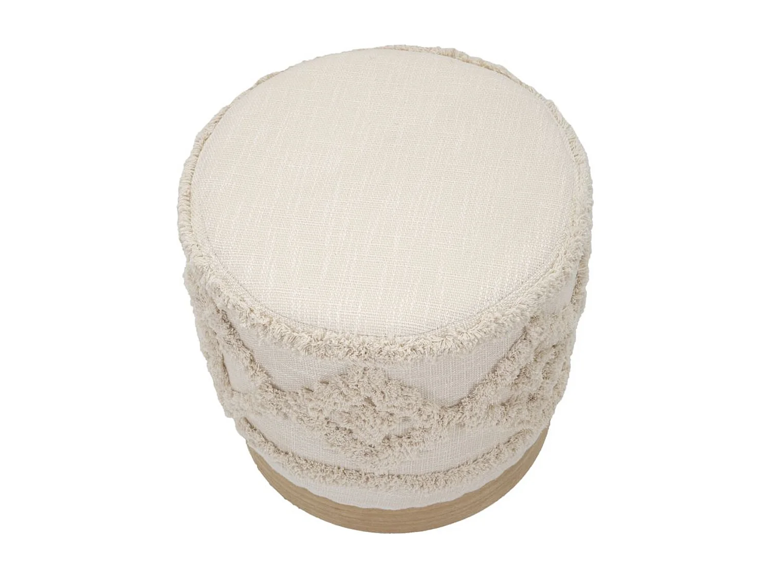 Pouf MF355, Marron, 40x40x40 cm, Seven Design