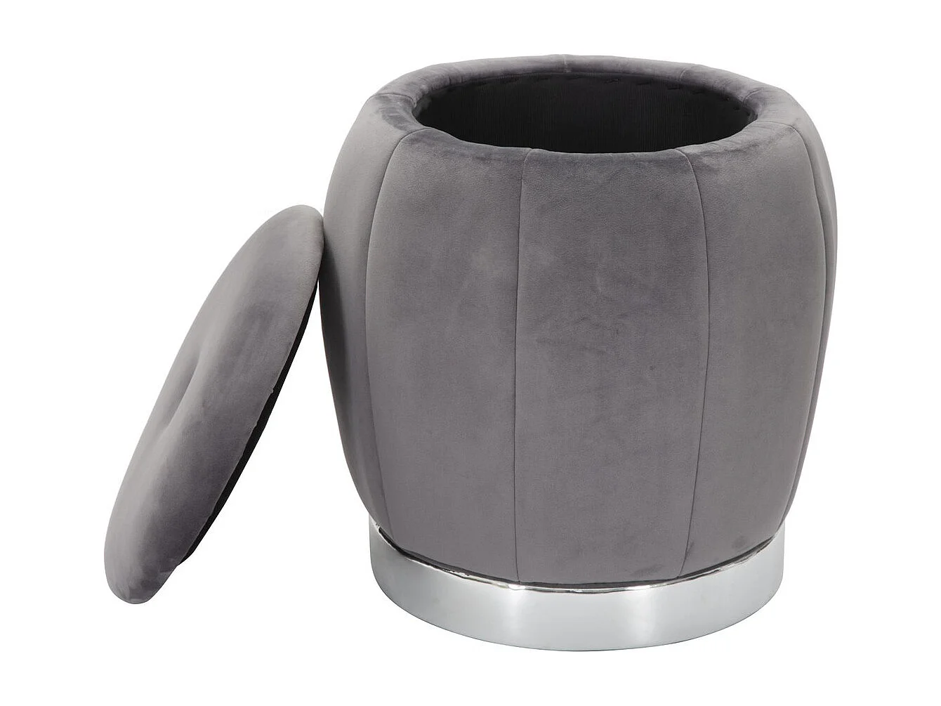 Pouf MF356, Grigio, 43x43x43 cm, Seven Design