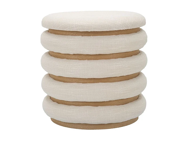 Pouf MF362, Marrone, 40x40x42 cm, Seven Design