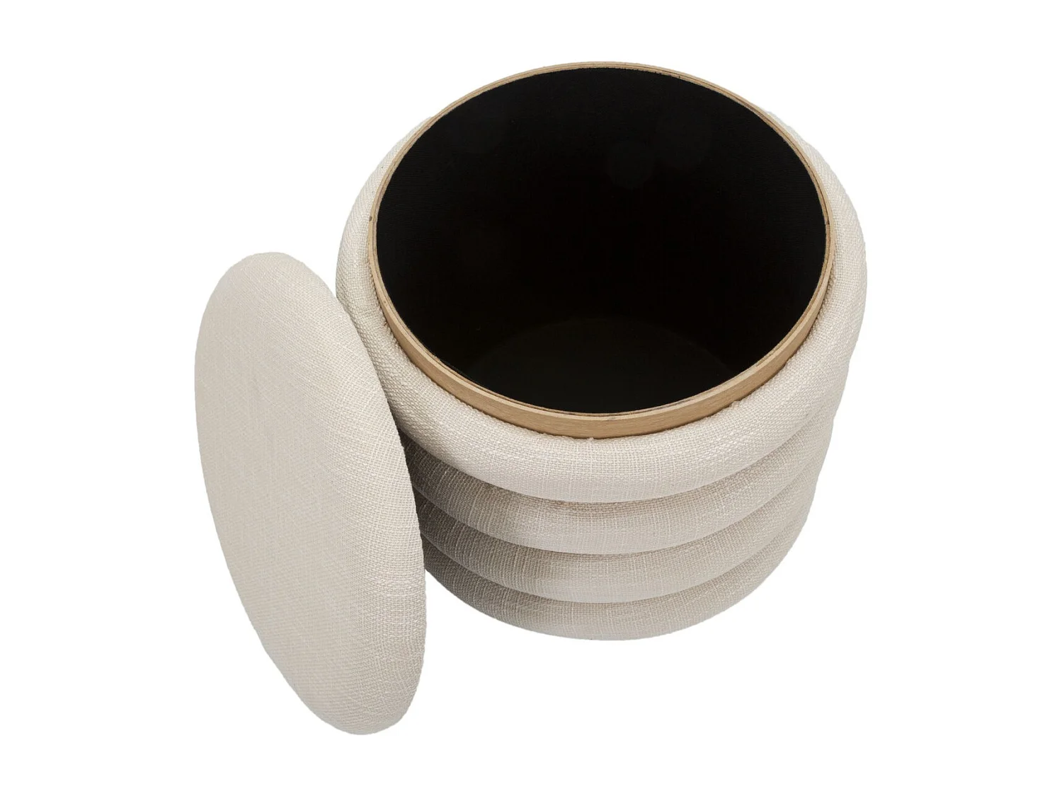 Pouf MF362, Marron, 40x40x42 cm, Seven Design