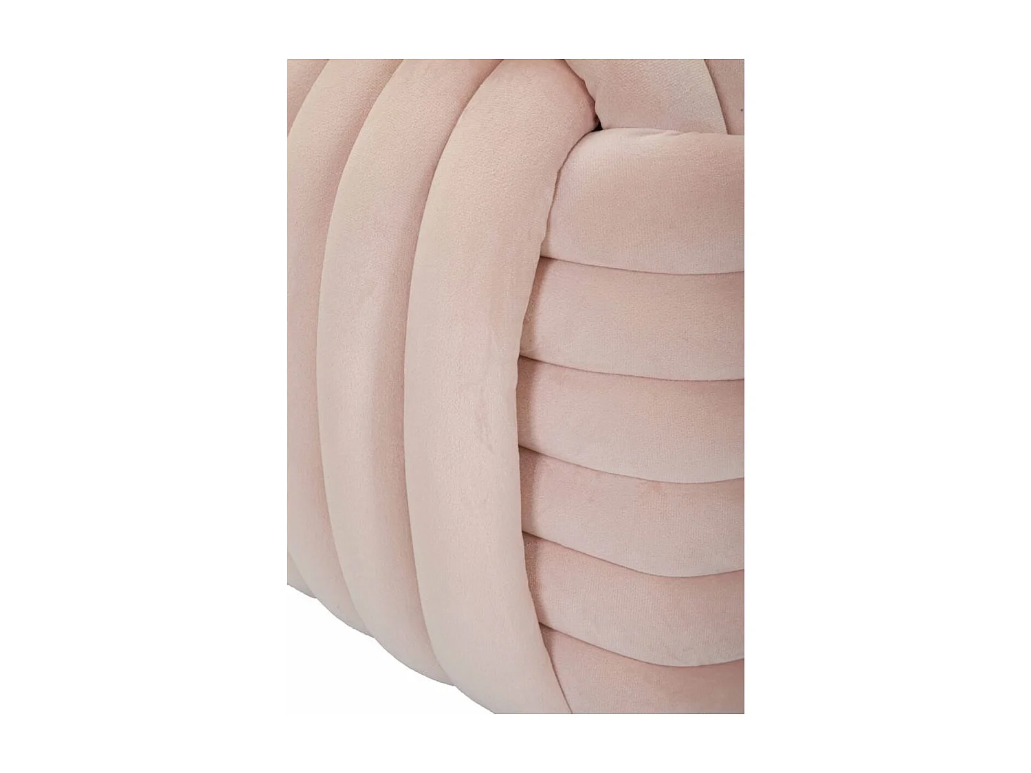 Pouf Coude 5, Rose, 45x45x45 cm, Seven Design