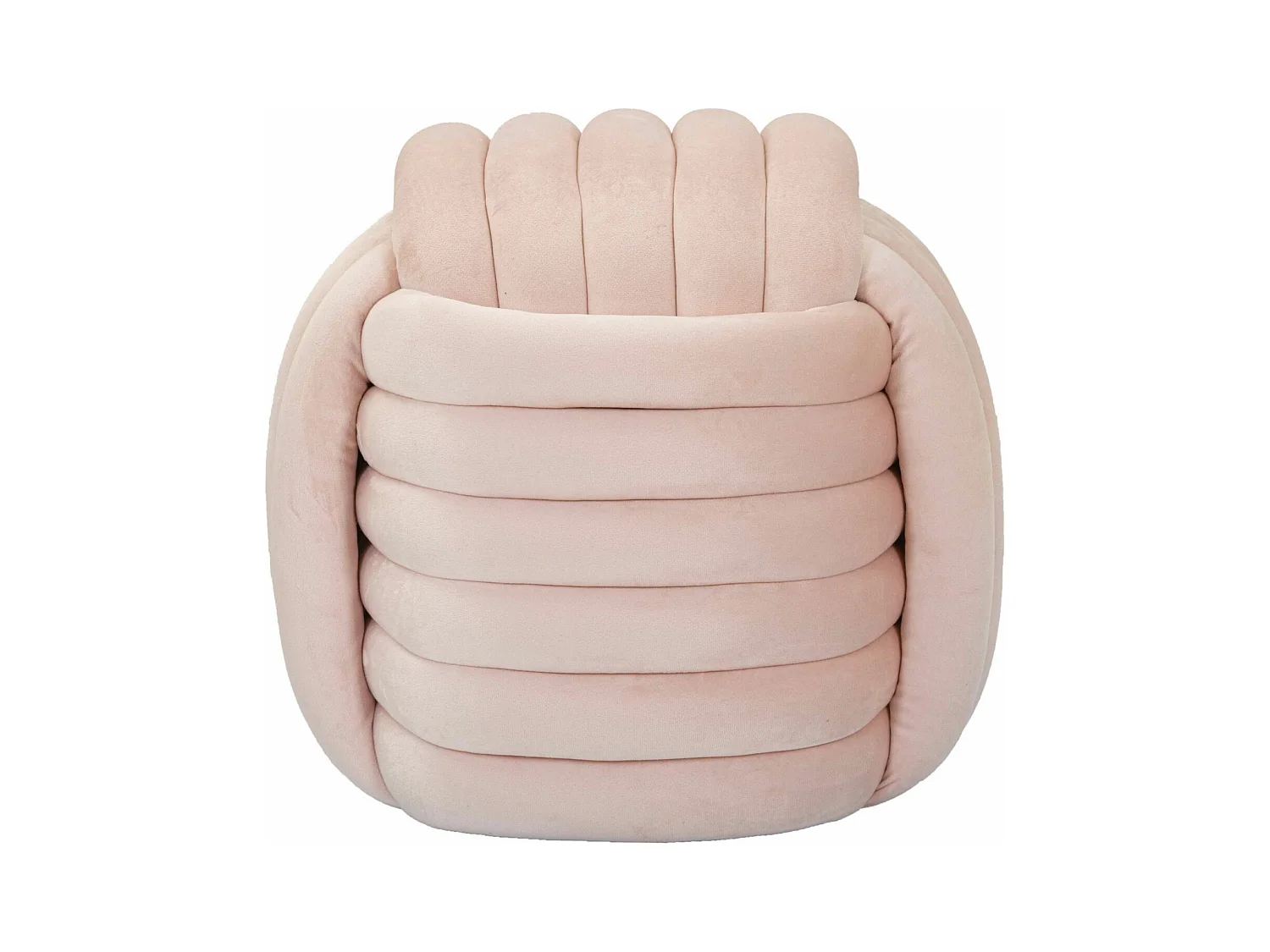 Pouf Coude 5, Rose, 45x45x45 cm, Epikasa