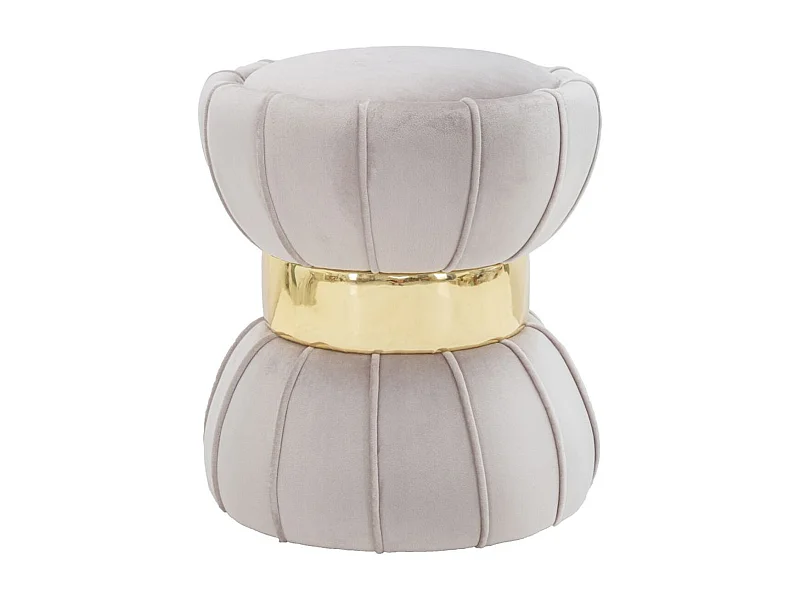 Pouf MF359, Gris, 40x40x44 cm, Seven Design