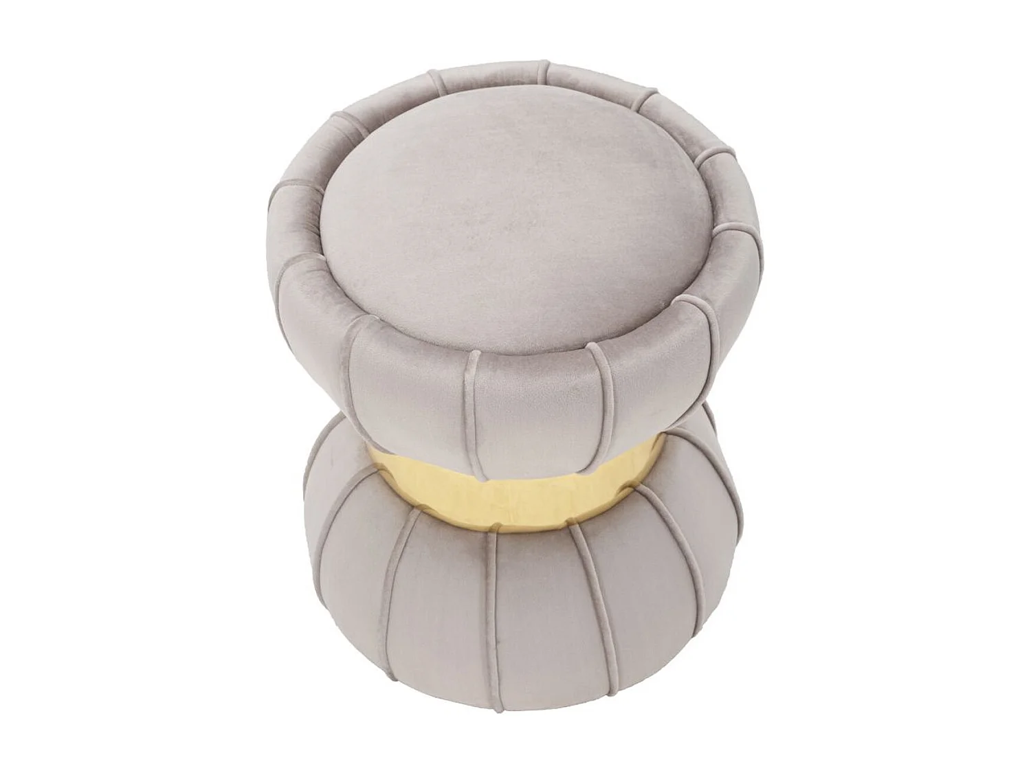 Pouf MF359, Gris, 40x40x44 cm, Seven Design