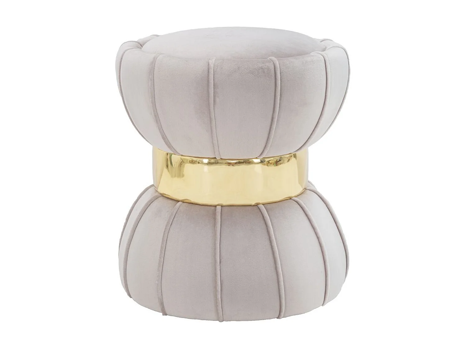 Pouf MF359, Gris, 40x40x44 cm, Seven Design