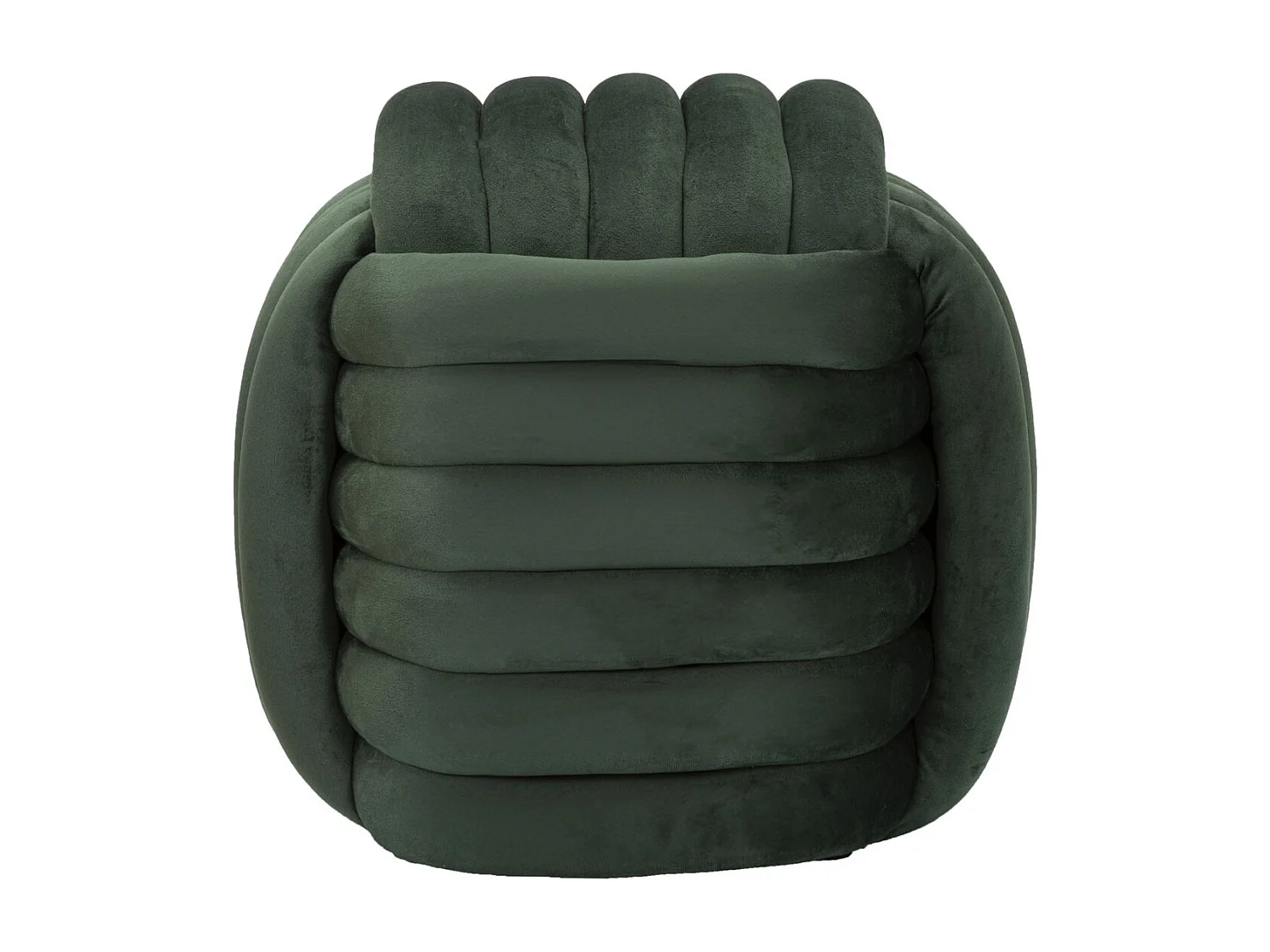 Pouf Coude 6, Vert, 45x45x45 cm, Seven Design