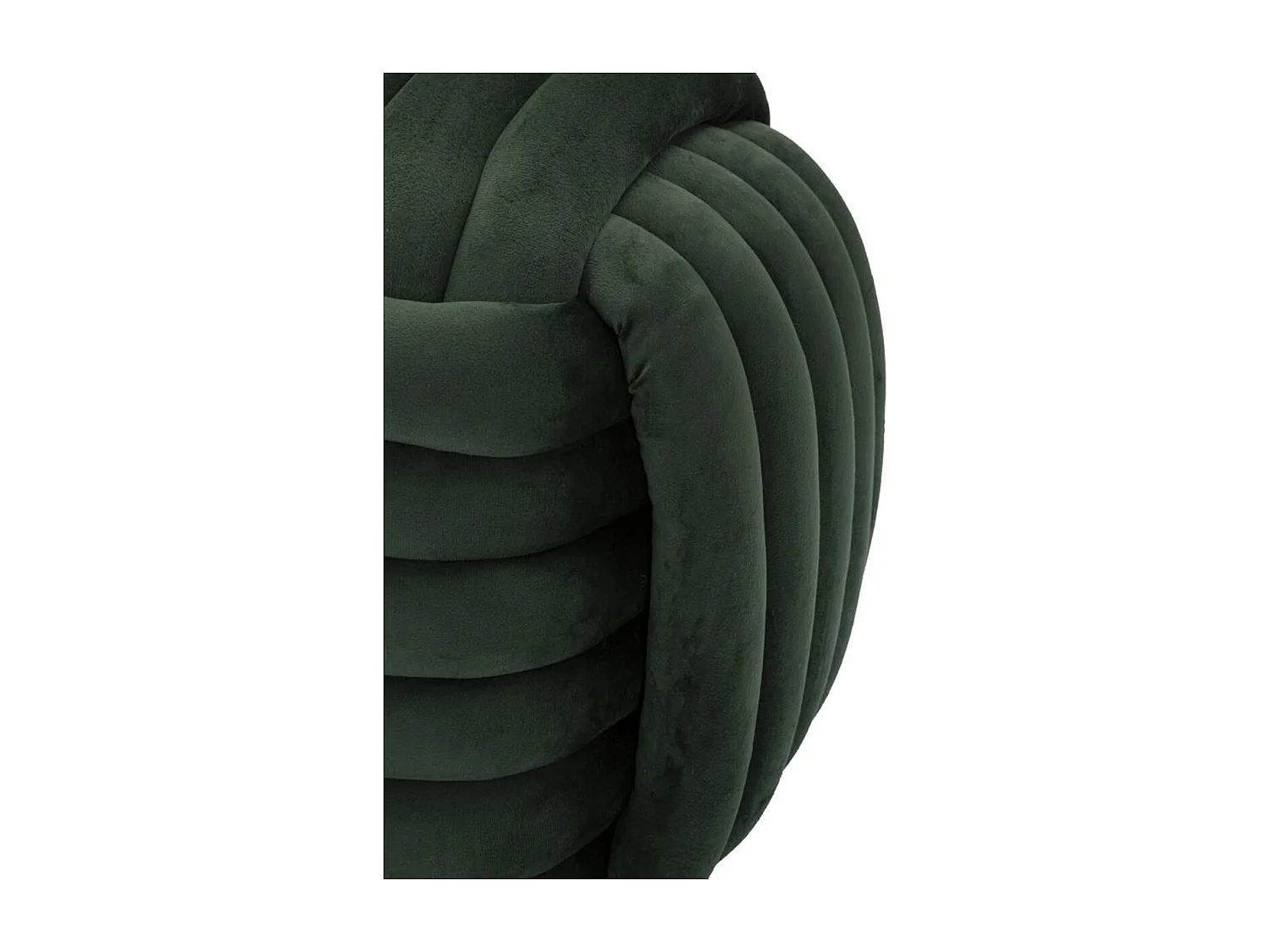 Pouf Coude 6, Vert, 45x45x45 cm, Seven Design