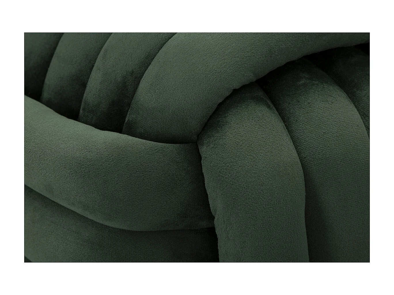 Pouf Coude 6, Vert, 45x45x45 cm, Seven Design