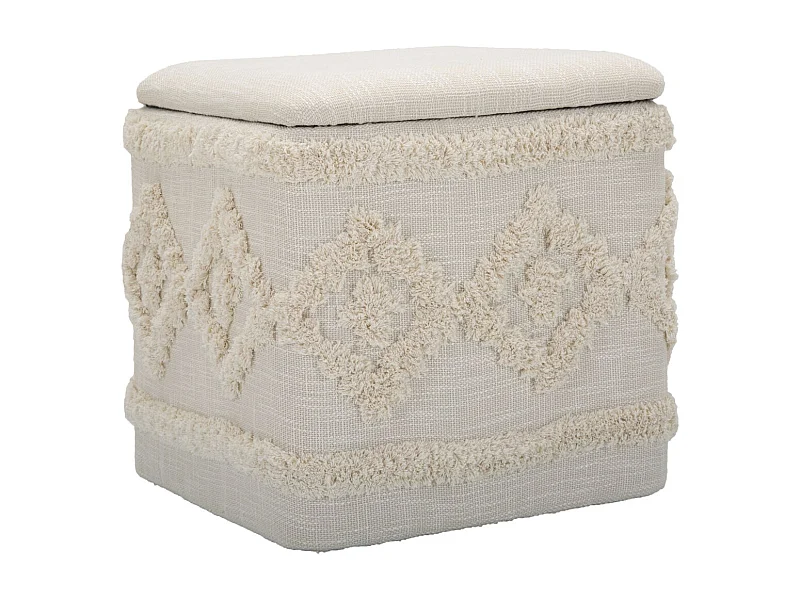 Pouf MF361, Marrone, 40x40x40 cm, Seven Design