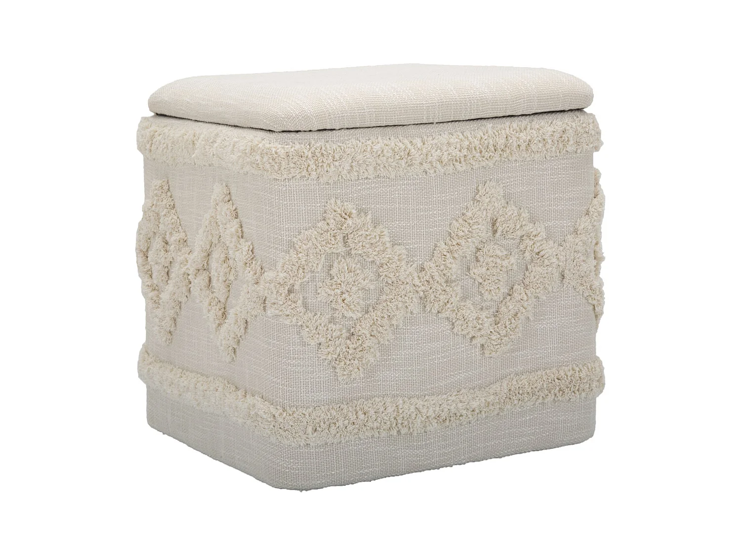 Pouf MF361, Marron, 40x40x40 cm, Epikasa