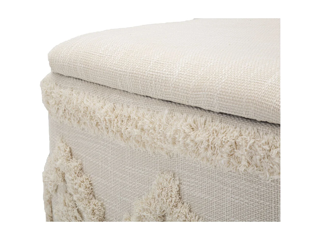 Pouf MF361, Marron, 40x40x40 cm, Seven Design