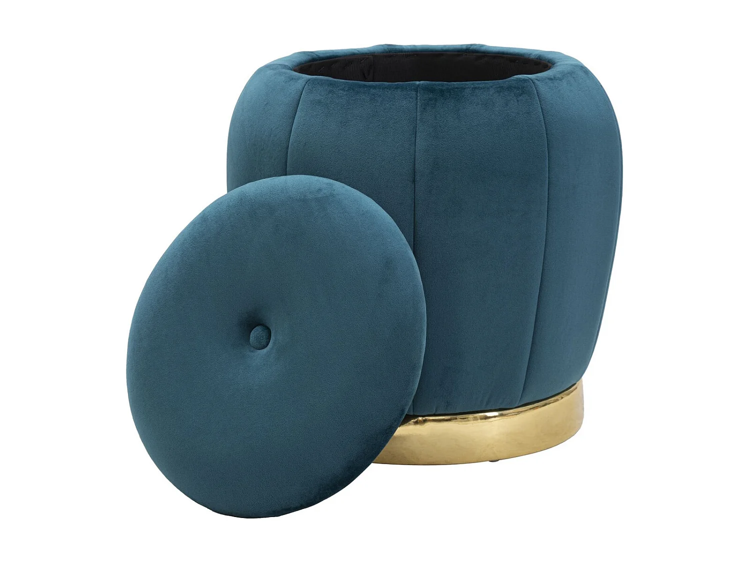 Pouf MF357, Vert Canard, 43x43x43 cm, Seven Design