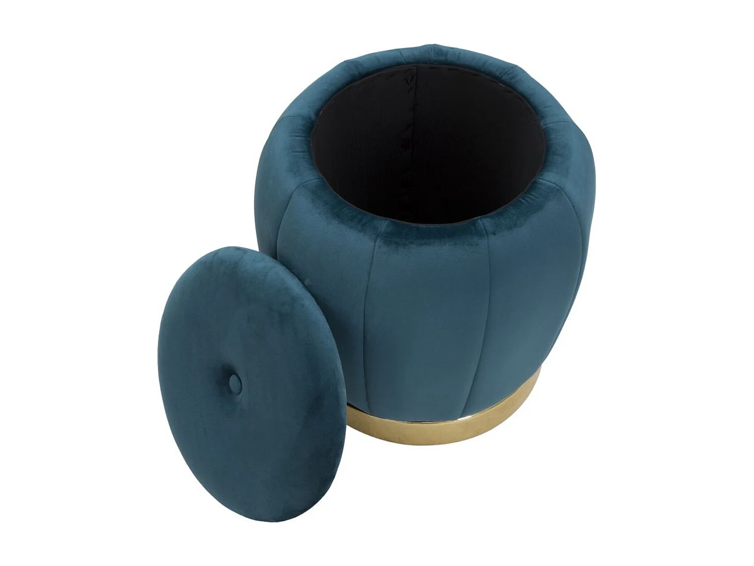 Pouf MF357, Vert Canard, 43x43x43 cm, Seven Design