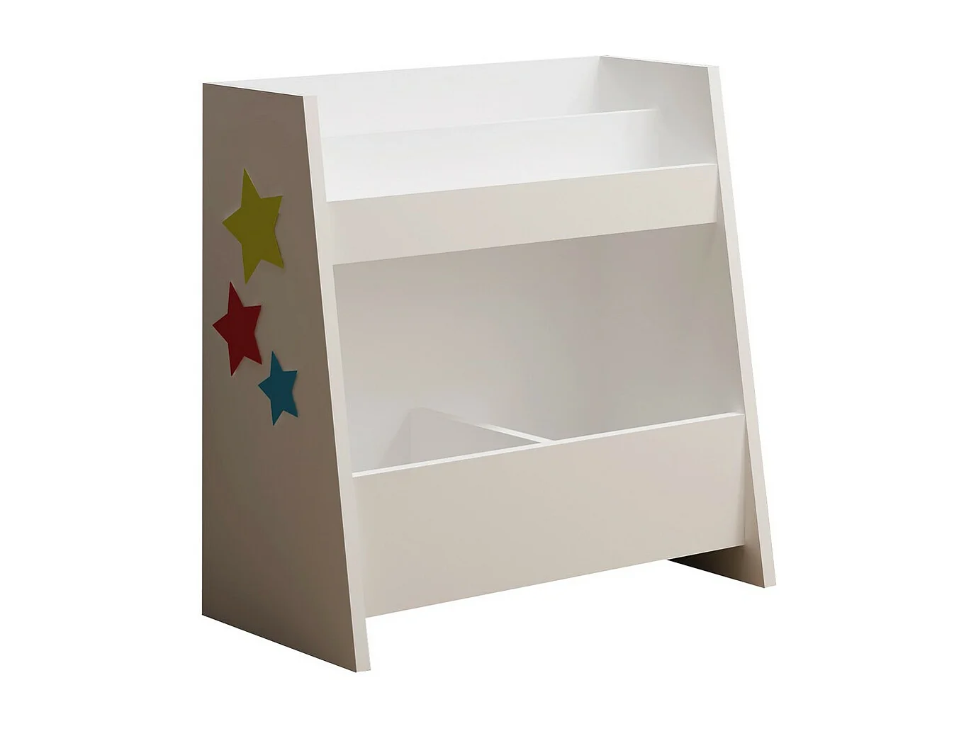 Libreria per Bambini Vitya, Bianco, 60x30x60 cm, Epikasa