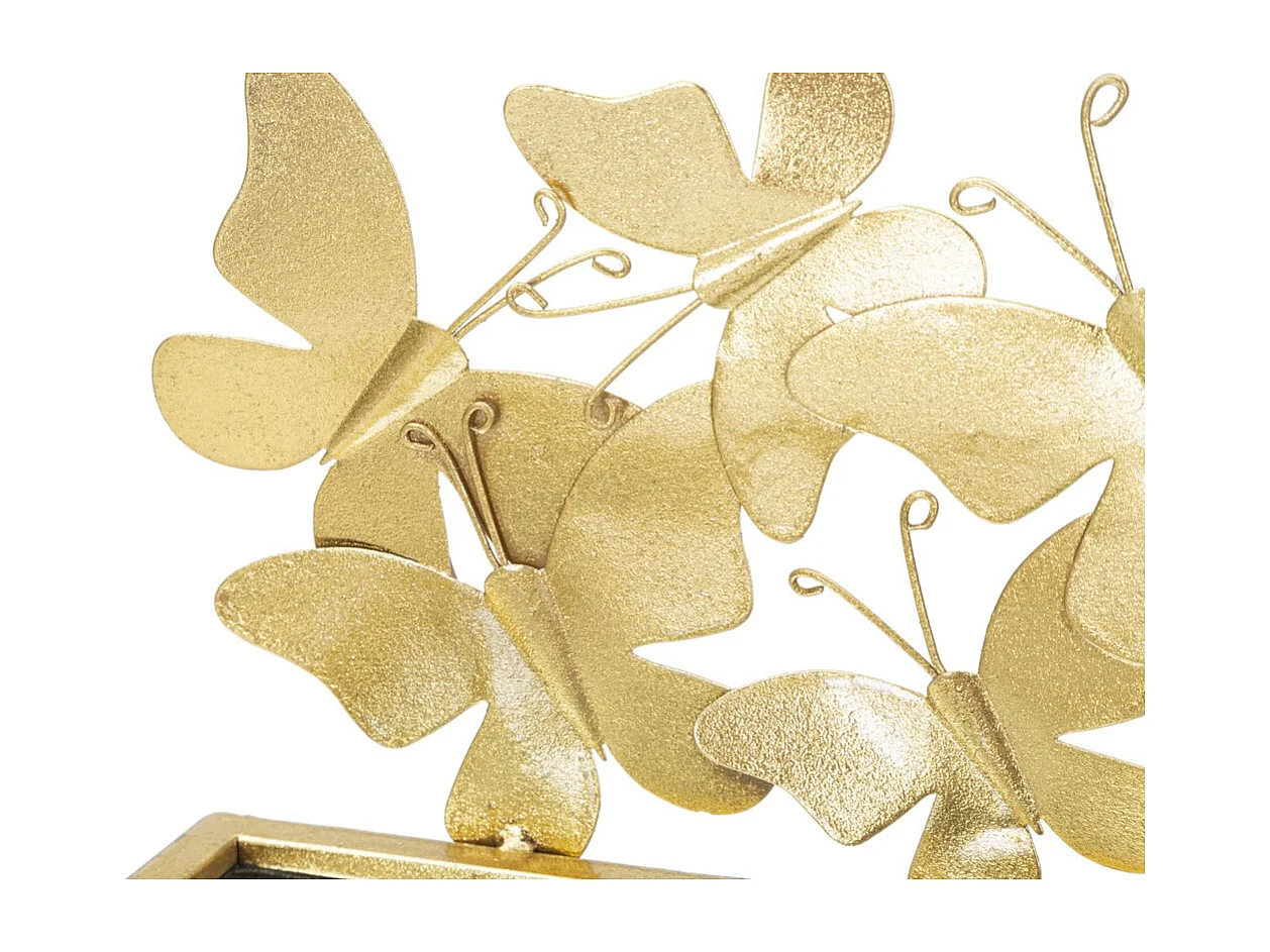 Étagère Papillon 18, Or, 43x19,2x16,5 cm, Seven Design