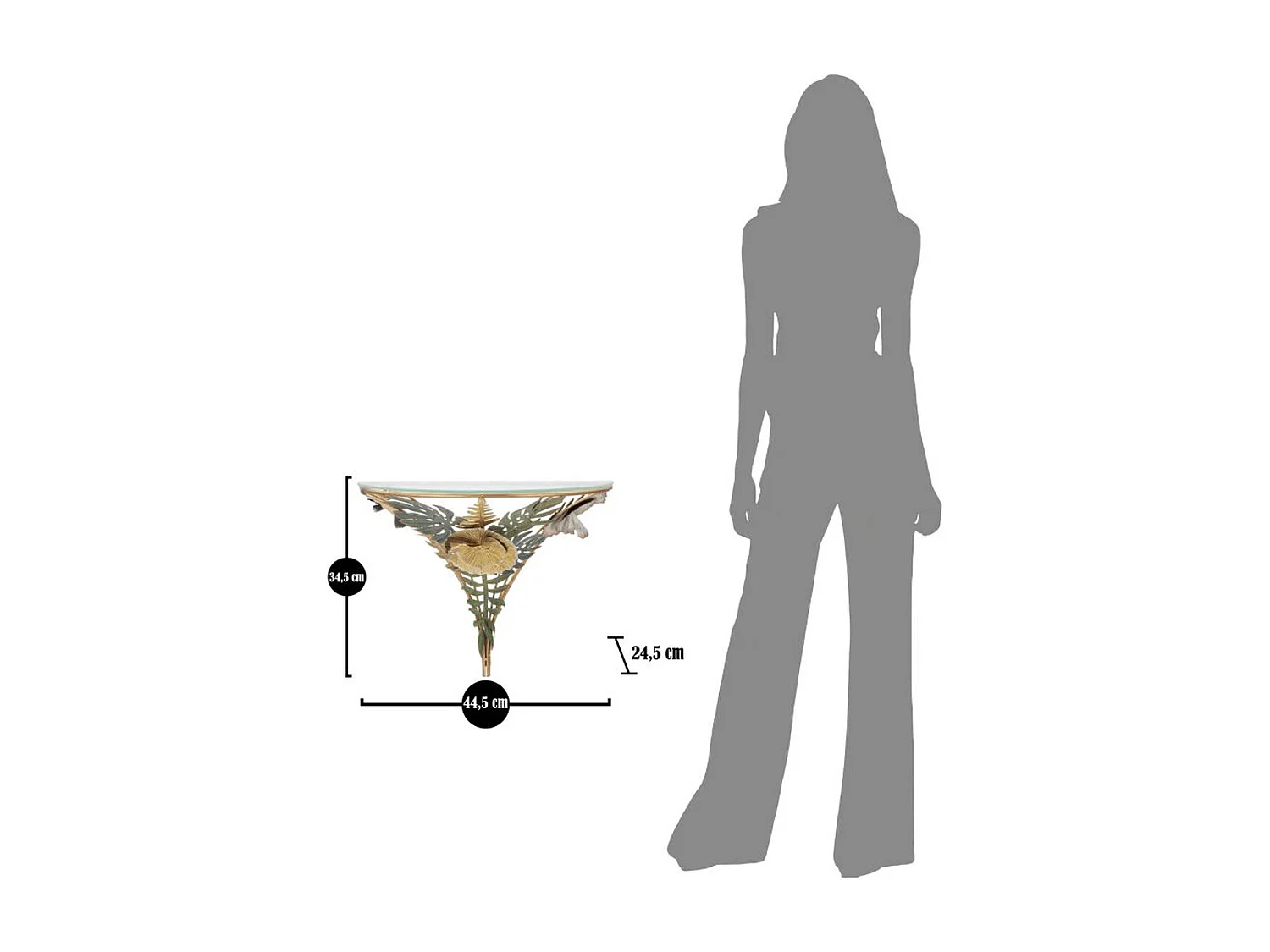 Étagère MF227, Multicouleur, 44,5x24,5x34,5 cm, Seven Design