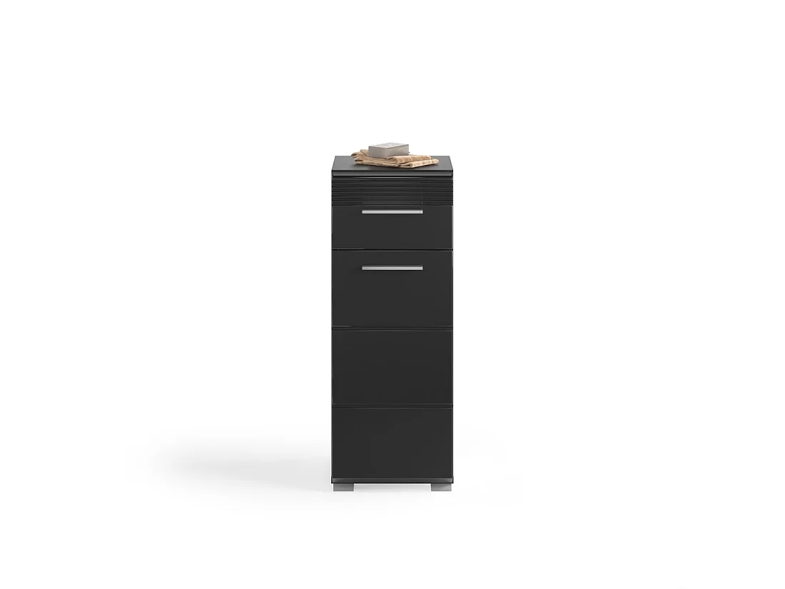 Media columna para baño – Negro lacado – KLEANKIN