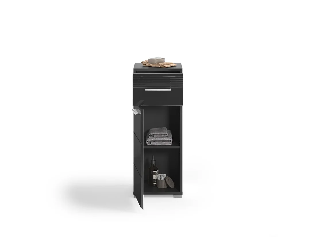 Media columna para baño – Negro lacado – KLEANKIN