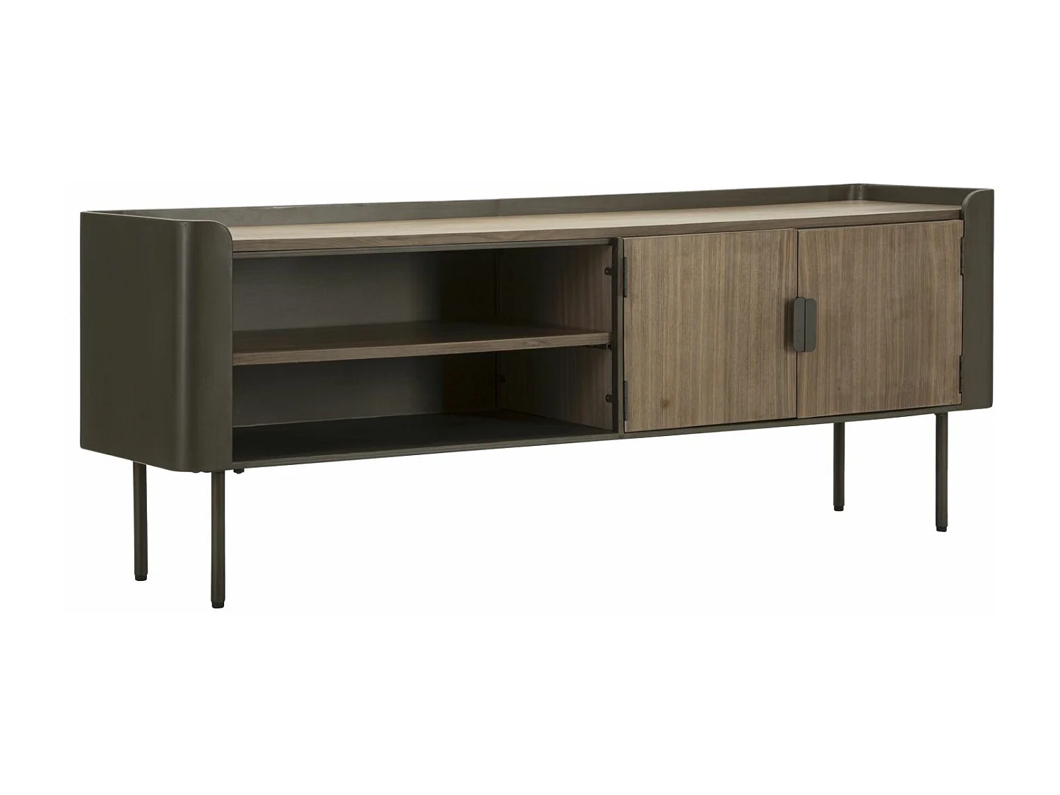 Meuble TV MF229, Marron, 150x42x58 cm, Epikasa